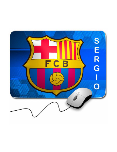 PACK Portalápices madera FC Barcelona + Alfombrilla