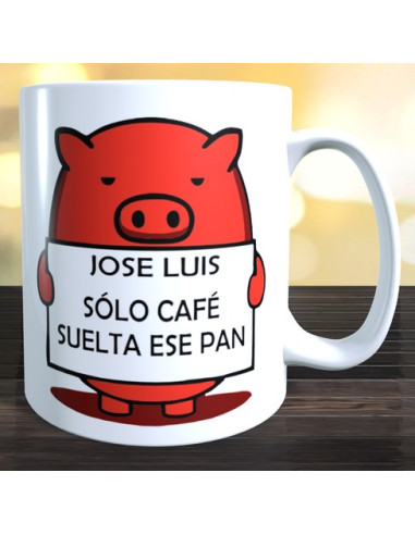Taza solo cafe suelte ese pan