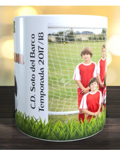 Taza regalo entrenador (con foto del equipo) 2