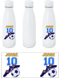 Botella futbol - nombre y numero 2