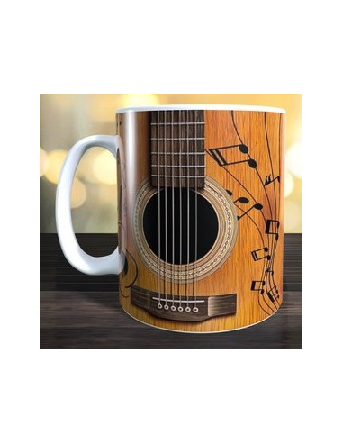Taza guitarra personalizada
