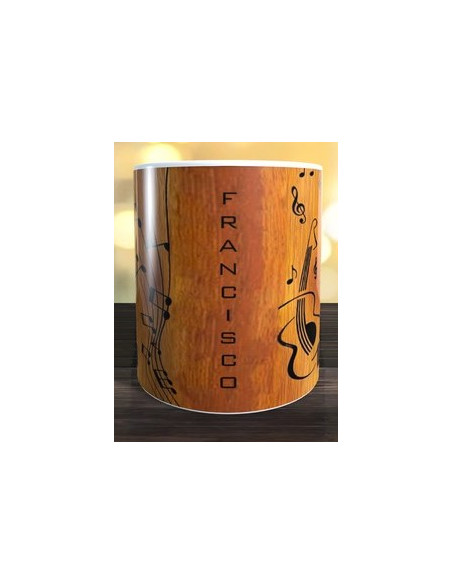 Taza guitarra personalizada
