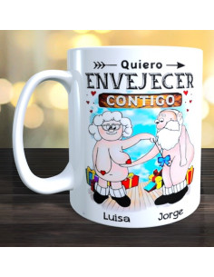 Taza quiero envejecer contigo