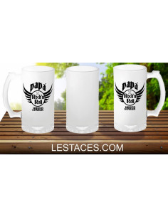 Jarra cerveza papá rockero 2