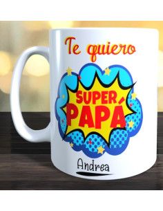 Taza te quiero super papá 2