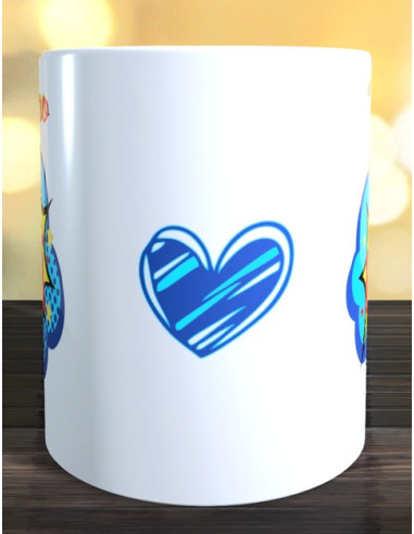 Taza te quiero super papá