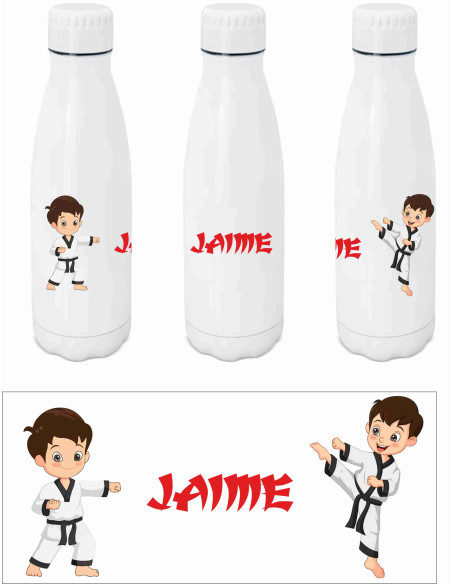 Botella karateca personalizada