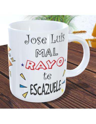 TAZA Mal rayo te escazuele