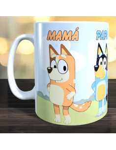 Taza familia bluey