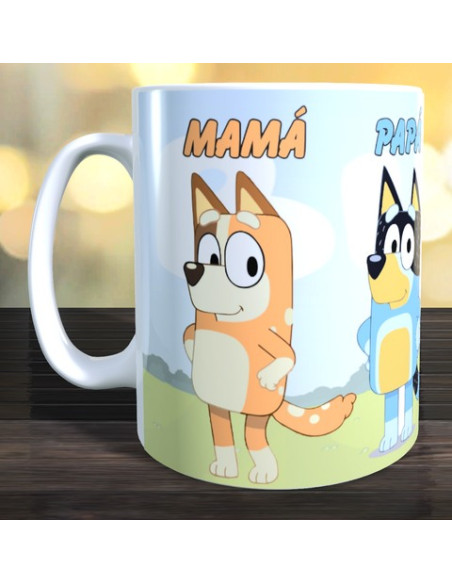 Taza familia bluey