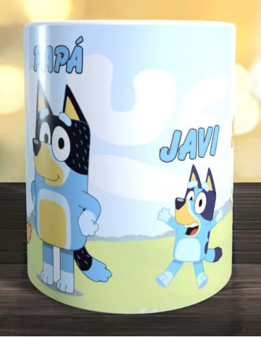 Taza familia bluey