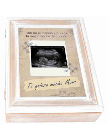 Caja ecografía mamá