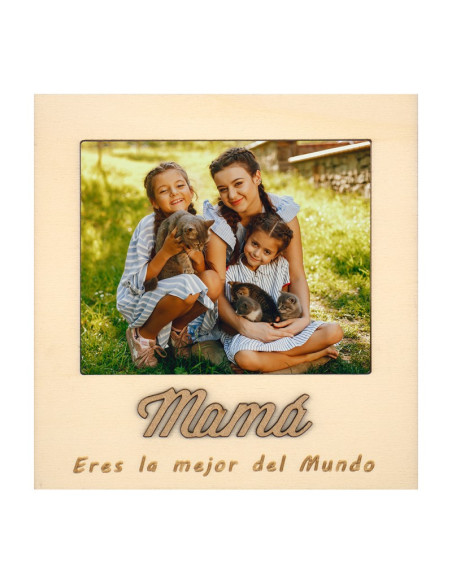 Imán madera mamá eres la mejor del mundo