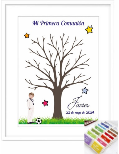 Arbol huellas comunión