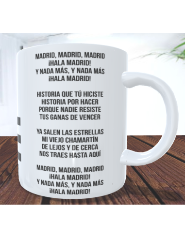 Taza Real Madrid Hala Madrid y nada mas