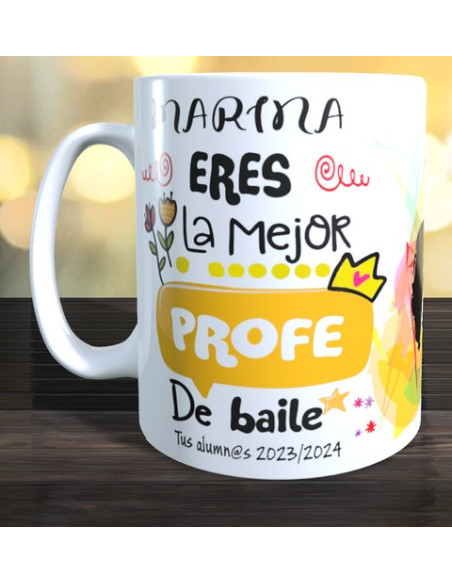 Taza regalo profe de baile de salón