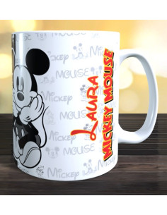 Taza Mickey Mouse con nombre