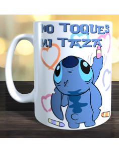 Taza no toques mi taza - Stitch