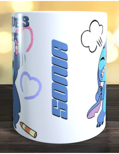 Taza no toques mi taza - Stitch 2