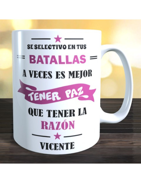 Taza se selectivo en tus batallas