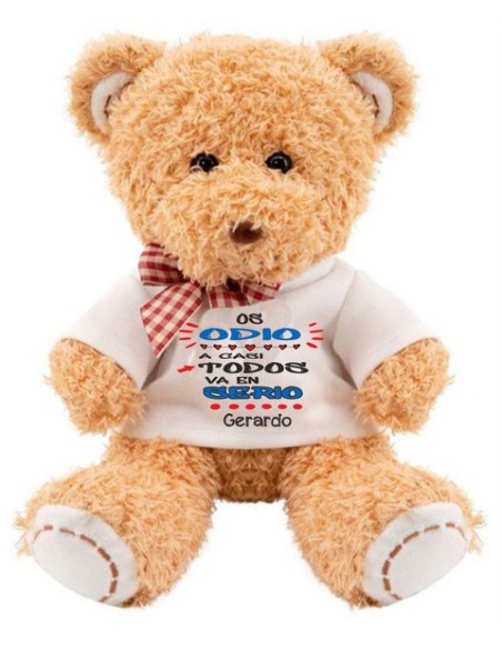 Oso de peluche OS ODIO A TODOS