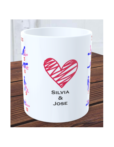Taza juego Kamasutra dados