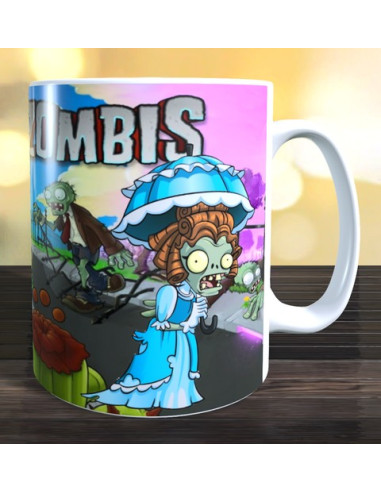 Taza Plantas contra Zombis - Novia Zombi