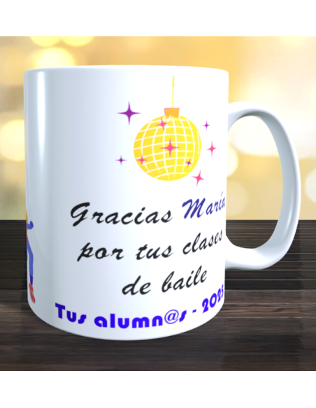 Taza regalo profe de baile 3
