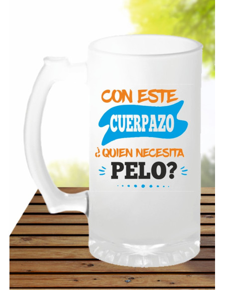Jarra cerveza regalo calvo