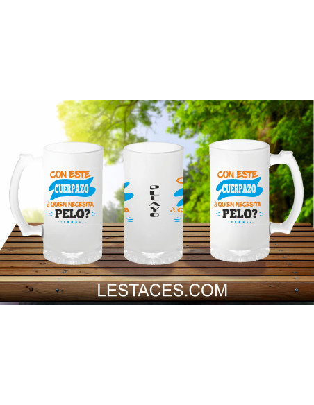 Jarra cerveza regalo calvo