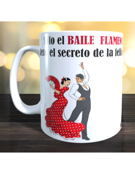 Taza regalo profe de baile flamenco