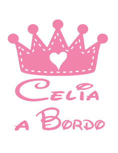 Pegatina nombre a bordo 2