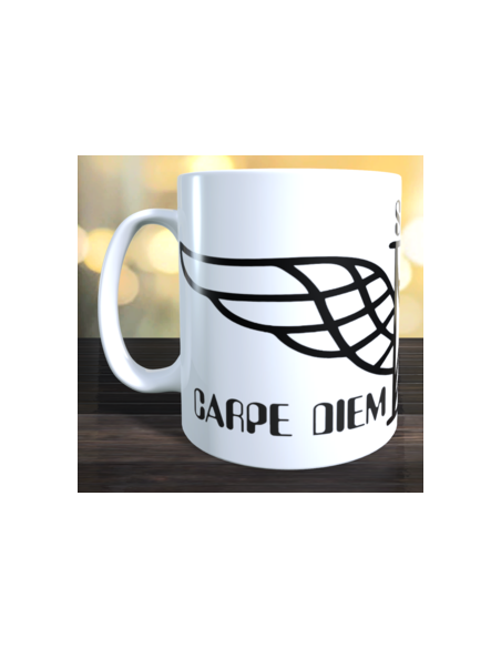 Taza carpe diem tempus fugit