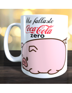 Taza  me fallaste Coca Cola Zero