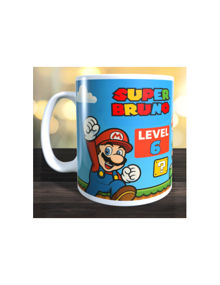 Taza  Cumpleaños Mario Bros