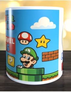 Taza  Cumpleaños Mario Bros 2