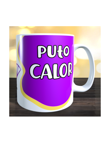 Taza puto calor + abanico de regalo