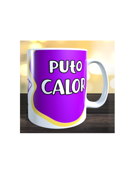Taza puto calor + abanico de regalo