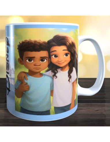Taza foto estilo Disney usando ia