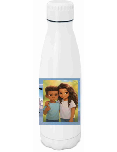Botella foto estilo Disney usando ia
