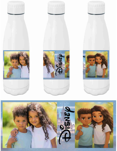 Botella foto estilo Disney usando ia
