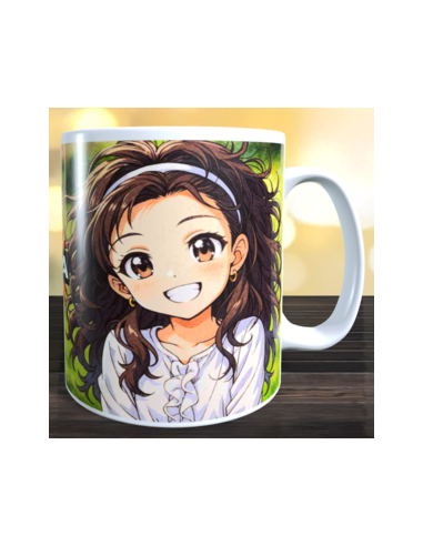 Taza foto estilo Manga usando ia