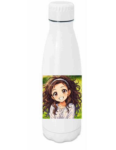 Botella foto estilo Manga usando ia