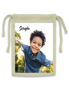 Bolsa merienda/almuerzo con foto y nombre