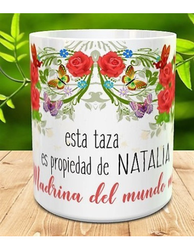 Taza la mejor madrina del mundo mundial