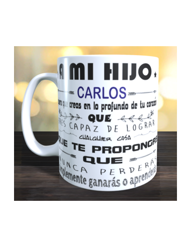 Taza A MI HIJO - DE PAPÁ