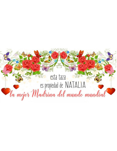 Taza la mejor madrina del mundo mundial