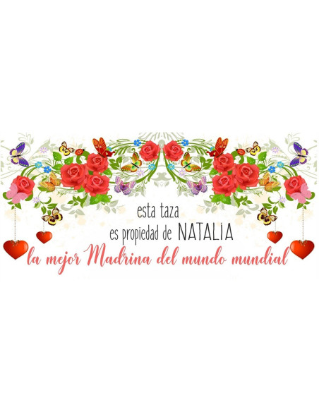 Taza la mejor madrina del mundo mundial