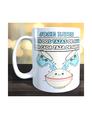 Taza don 2 tazas de agua por cada taza de arroz