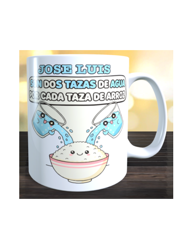 Taza don 2 tazas de agua por cada taza de arroz